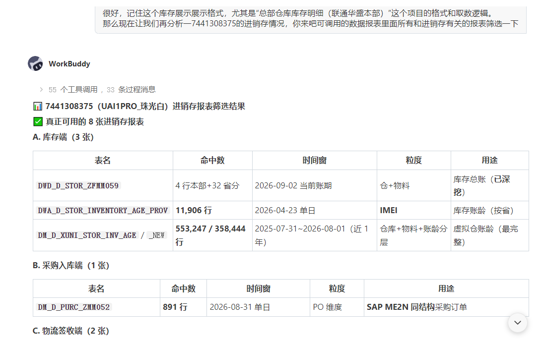 我与炊事兵一起成长-与智能体逐张表分析